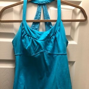 Lululemon tank with built in support. Blue